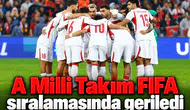 A Milli Takım, FIFA sıralamasında geriledi