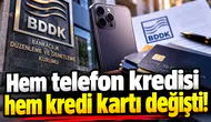 Hem telefon kredisi hem kredi kartı değişti!