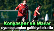 Konyaspor'un Macar oyuncusundan galibiyete katkı