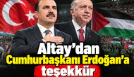 Başkan Altay’dan Erdoğan’a teşekkür
