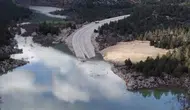 Yeni Antalya-Konya Yolu sular altında kaldı! İşte o görüntüler