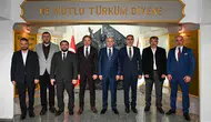 Konya’daki oda başkanları, İl Emniyet Müdürü ile görüştü