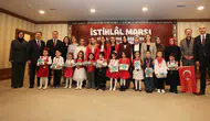 Konya'da miniklerden gururlandıran İstiklal Marşı performansı