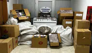 Konya'da polis baskını! 1,2 milyon TL’lik kaçak tütün ele geçirildi