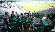 Cihanbeylili öğrenciler, Konyaspor maçında unutulmaz bir heyecan yaşadılar