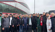 Samsunspor ile Konyaspor taraftarları arasında güzel görüntüler