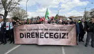 Konya, katil İsrail’i protesto etti