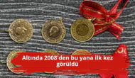 Altında 2008'den bu yana ilk kez görüldü
