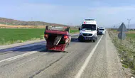 Konya’da korkunç kaza: Otomobil takla attı, 6 kişi yaralandı