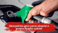 Akaryakıtta gece yarısı sürprizi o grupta fiyatlar çakıldı