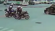 Konya'da boğazına yiyecek kaçan sürücü böyle kurtarıldı