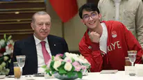 Erdoğan, Olimpiyat Şampiyonu Mete Gazoz ile buluştu