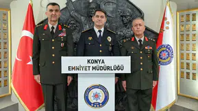 Konya’da hayırlı olsun ziyareti! İki Tümgeneral Emniyet’te