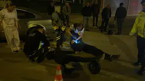 Karaman'da kontrolden çıkan motosiklet devrildi!