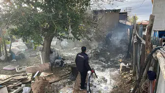 Karaman'da ev yangını korkuttu! Facianın önüne geçildi