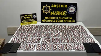 Konya'da uyuşturucu operasyonu! Çok sayıda hap ele geçirildi