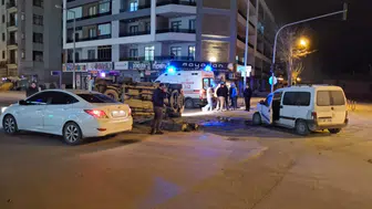 Konya’da iki kamyonet çarpıştı! Yaralılar var