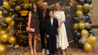 Baydar ailesinin mutlu günü! Ali Çağan mezun oldu