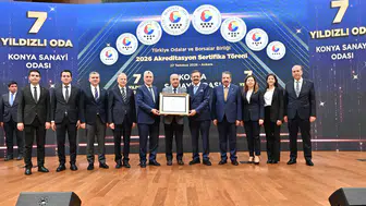 Konya Sanayi Odası Türkiye'de bir ilki başardı! Bu unvanı alan tek oda oldu