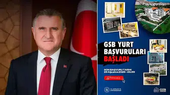 Gençlik ve Spor Bakanlığı yurt başvuruları başladı