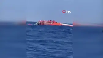 İşte o anlar! Girne açıklarında katamaran tipi yolcu gemisi battı