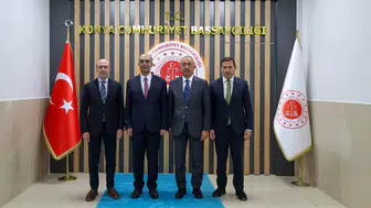 Konyalı üç başkan şehrin göreve başlayan kritik ismi ile görüştü