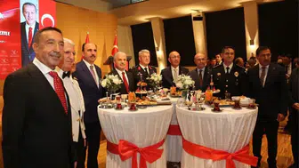 Konya protokolü resepsiyonda buluştu