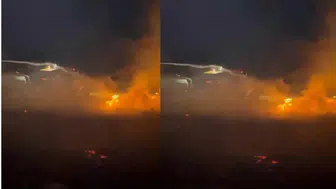 Konya’da korkutan yangın yerleşim merkezine ulaşmadan söndürüldü