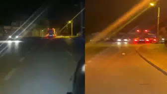 Konya’da TIR’ın ters yönde ilerlemesi trafiği tehlikeye attı