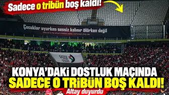 Konya’daki dostluk maçında sadece o tribün boş kaldı! Altay duyurdu