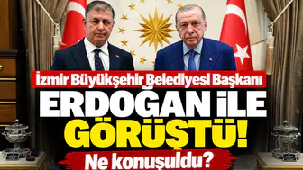 İzmir Büyükşehir Belediyesi Başkanı Erdoğan ile görüştü! Ne konuşuldu?