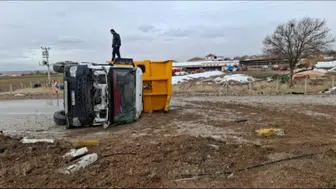 Konya-Adana yolunda korkutan kaza: Kamyon kontrolden çıktı