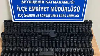 Konya'da valizlerden adeta cephanelik çıktı