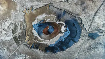 Konya beyaza büründü, Meke Gölü görenleri büyüledi