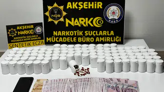 Konya’da uyuşturucu operasyonu: 5 bin 500 hap ele geçirildi