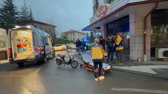 Aksaray’da çarpıp kaçan otomobil, bisiklet sürücüsünü yaraladı