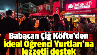 Babacan Çiğ Köfte’den İdeal Öğrenci Yurtları’na lezzetli destek