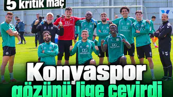 Konyaspor'da gözler lige çevirdi! 5 kritik maç