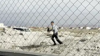 Aksaray’da plakasız motosikletle film gibi kaçış!