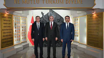 Konya’da göreve yeni başlayan müdürlerden Emniyet Müdürü’ne ziyaret