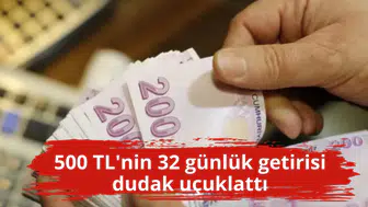 500 TL'nin 32 günlük getirisi dudak uçuklattı