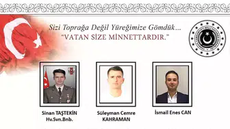 Bakan Güler açıkladı! Şehitlerin kimlikleri belli oldu