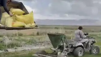 Konya tarlalarında ilginç görüntü! Çiftçilerden yaratıcı ATV yöntemi