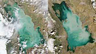 Bir yılda büyük fark! Beyşehir Gölü’nün uydu görüntüsü sevindirdi