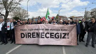 Konya, katil İsrail’i protesto etti