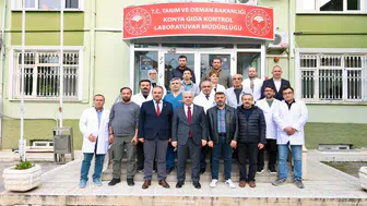 Konya’da gıda kontrol laboratuvarına üst düzey ziyaret