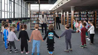 NEÜ kütüphanesi küçük okuyucular için kapılarını araladı