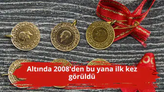 Altında 2008'den bu yana ilk kez görüldü