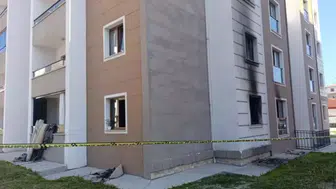 Konya'da çıkan yangında 6 kişilik aile ölümden döndü!