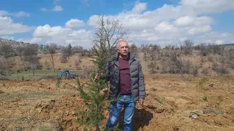 Konya Bozkır’da atıl arazi yeniden yeşeriyor